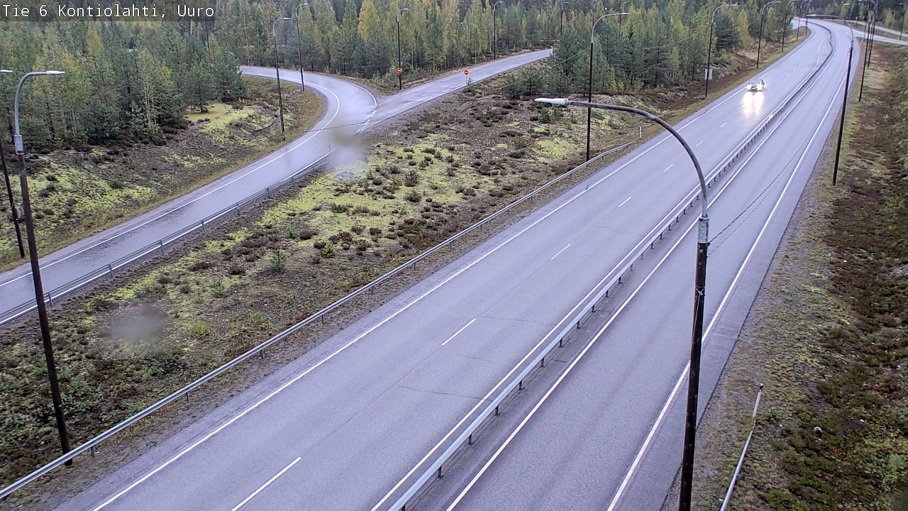 Weather Camera Image Road 6 Kontiolahti, Uuro, Kontiolahti, Pohjois-Karjala