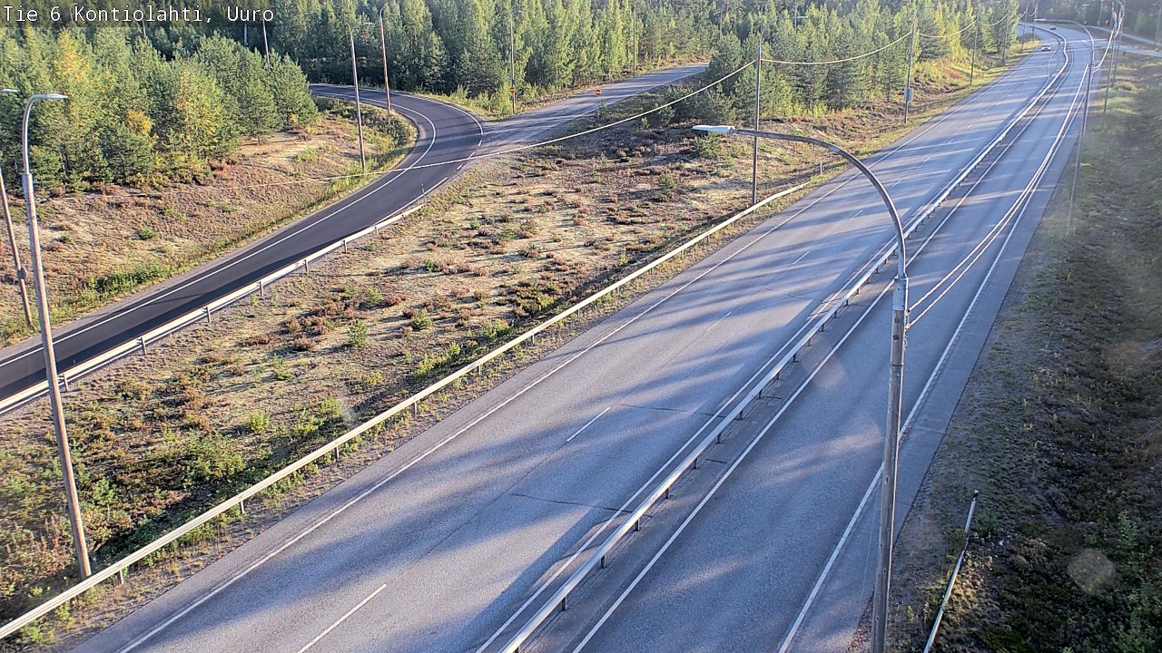 Weather Camera Image Road 6 Kontiolahti, Uuro, Kontiolahti, Pohjois-Karjala