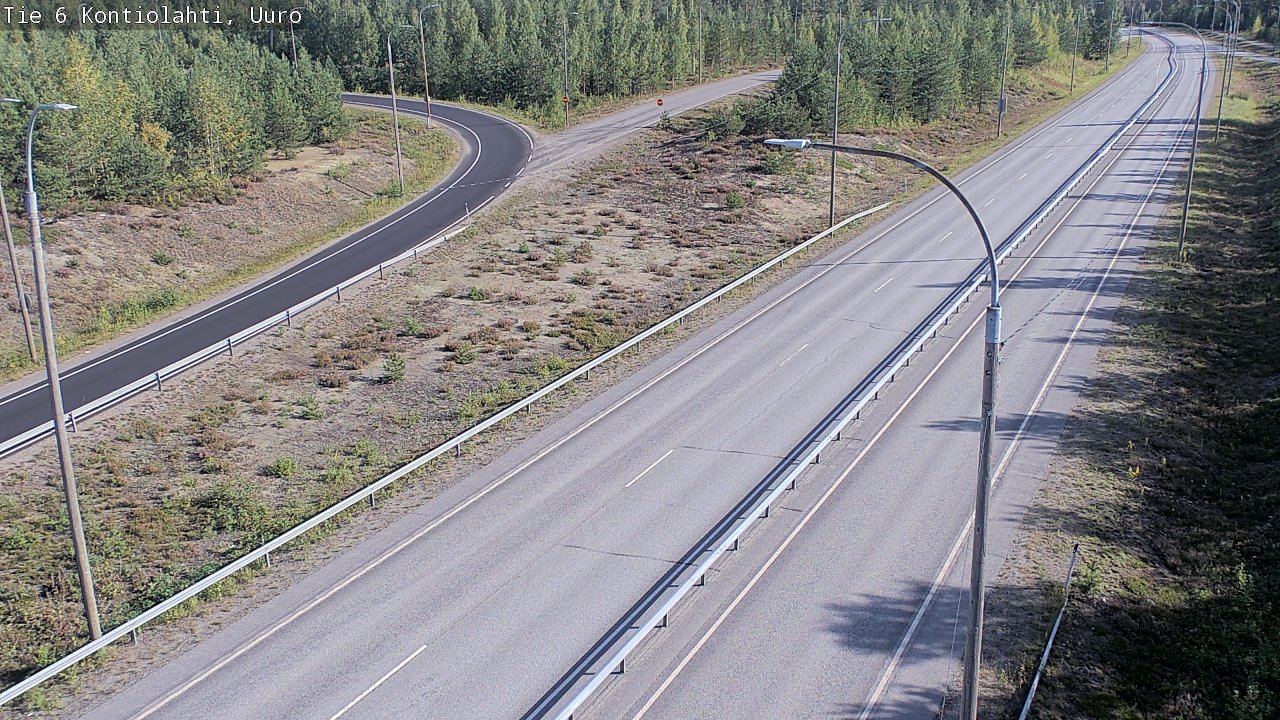 Weather Camera Image Road 6 Kontiolahti, Uuro, Kontiolahti, Pohjois-Karjala