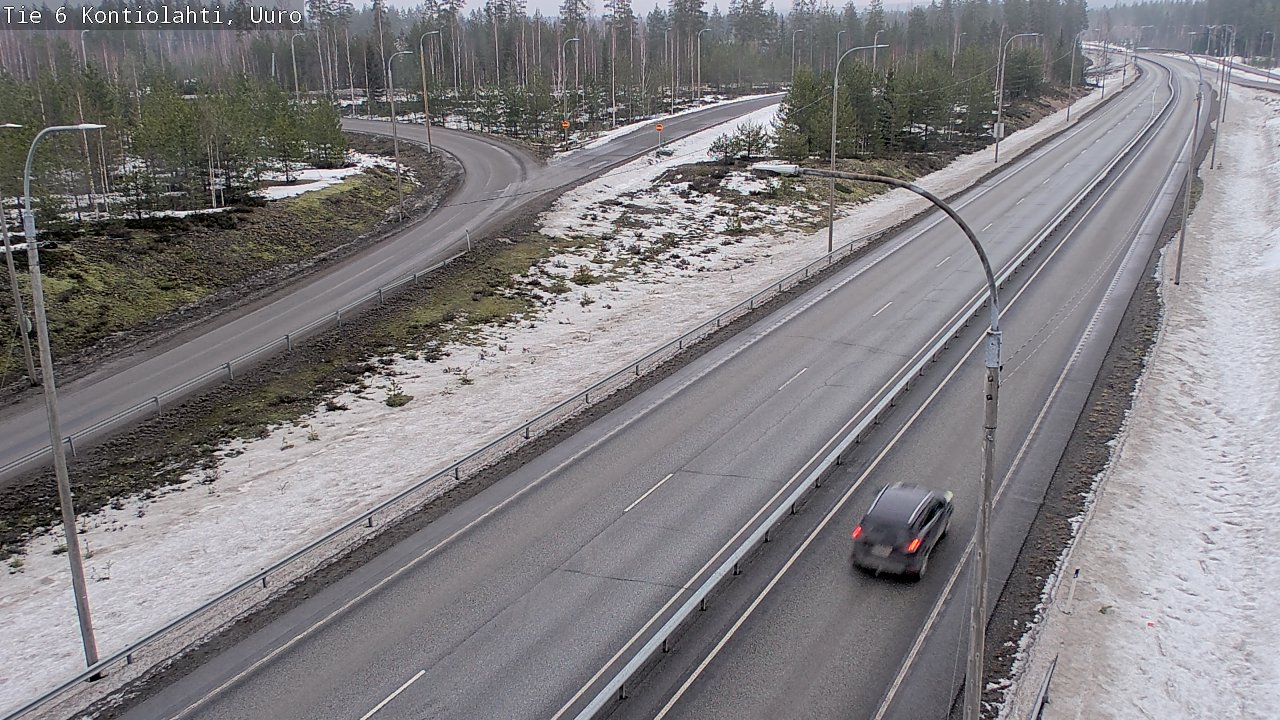 Weather Camera Image Väg 6 Kontiolax, Uuro, Kontiolahti, Pohjois-Karjala