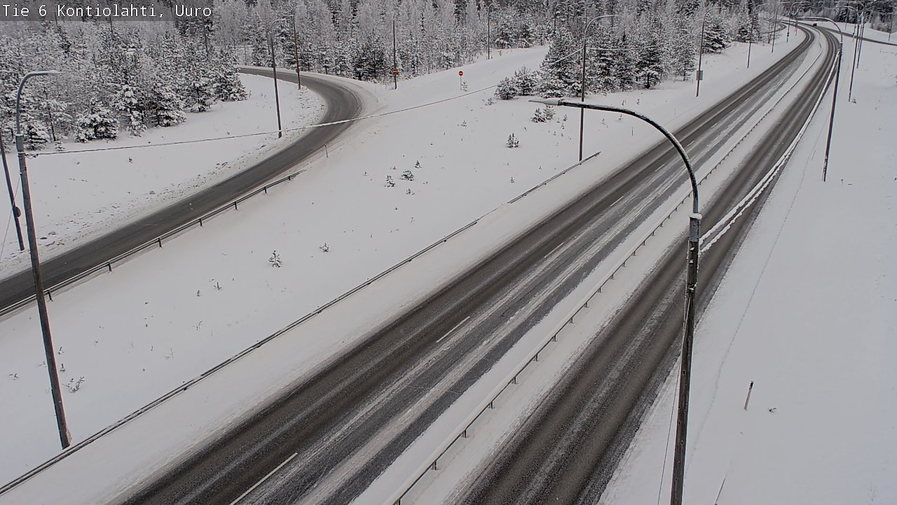Weather Camera Image Road 6 Kontiolahti, Uuro, Kontiolahti, Pohjois-Karjala