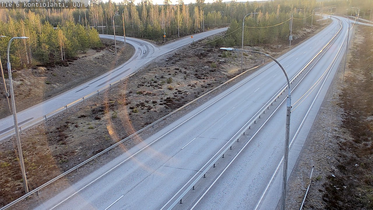 Weather Camera Image Road 6 Kontiolahti, Uuro, Kontiolahti, Pohjois-Karjala