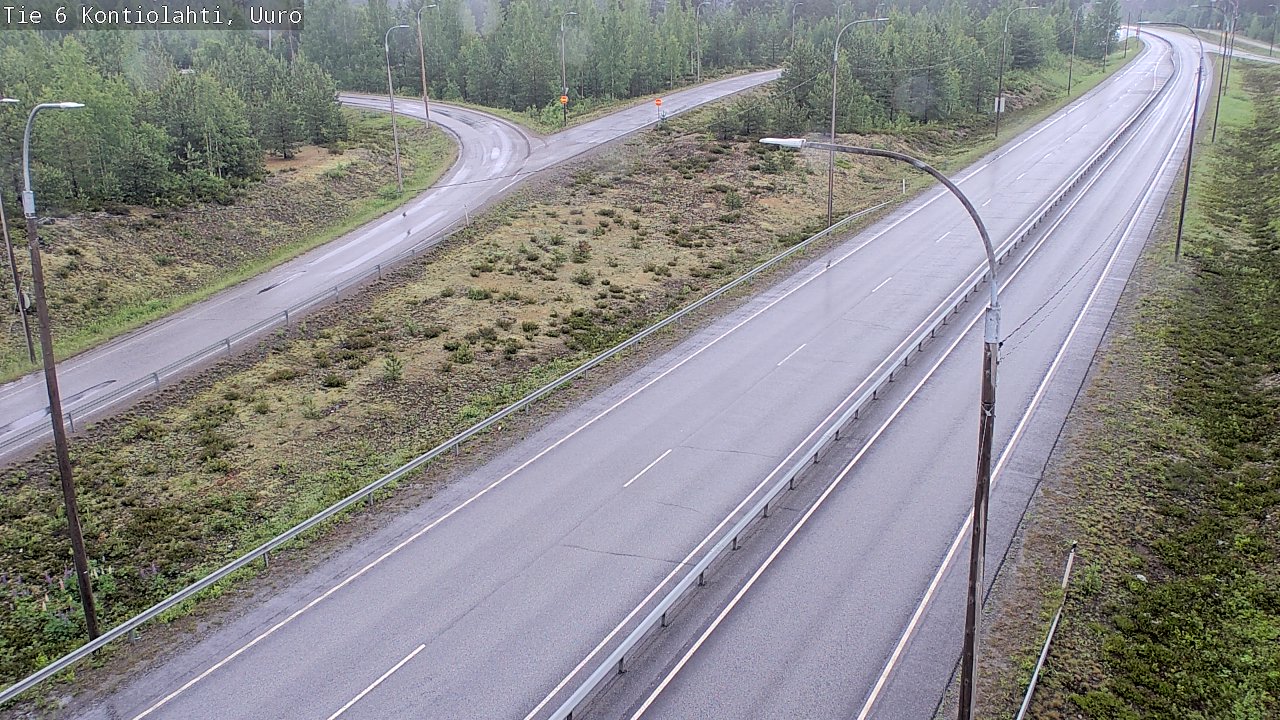 Weather Camera Image Väg 6 Kontiolax, Uuro, Kontiolahti, Pohjois-Karjala
