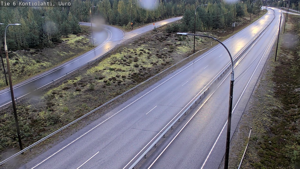 Weather Camera Image Road 6 Kontiolahti, Uuro, Kontiolahti, Pohjois-Karjala