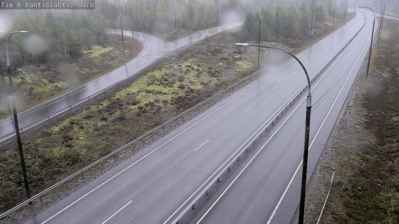 Weather Camera Image Road 6 Kontiolahti, Uuro, Kontiolahti, Pohjois-Karjala