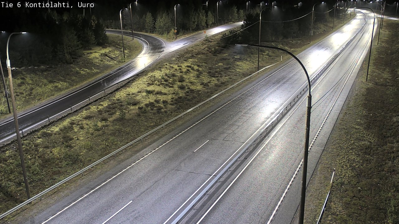 Weather Camera Image Road 6 Kontiolahti, Uuro, Kontiolahti, Pohjois-Karjala