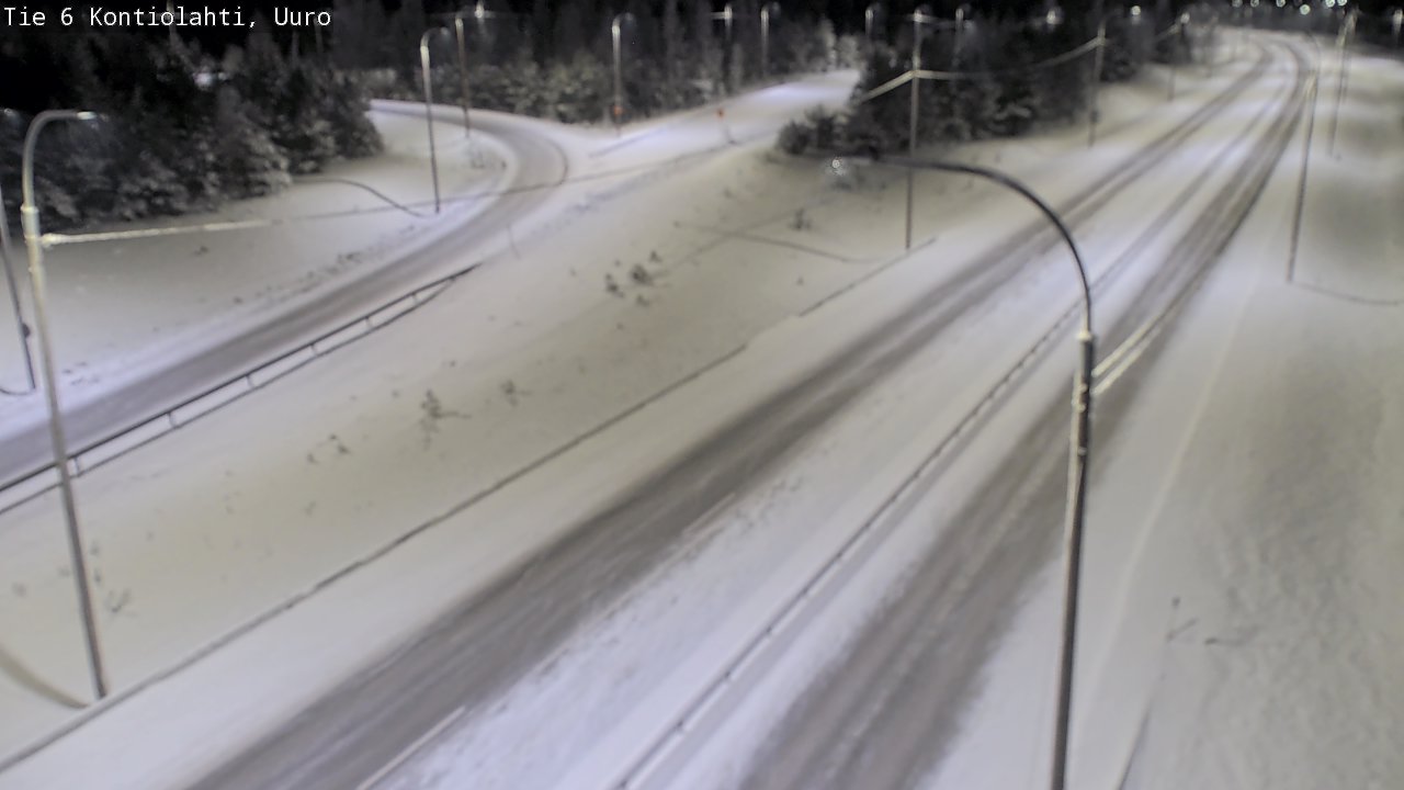 Weather Camera Image Road 6 Kontiolahti, Uuro, Kontiolahti, Pohjois-Karjala
