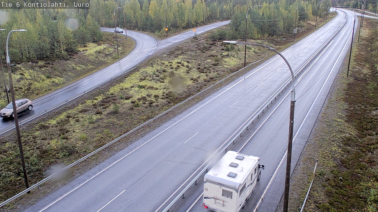 Weather Camera Image Road 6 Kontiolahti, Uuro, Kontiolahti, Pohjois-Karjala