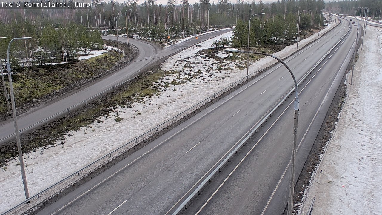 Weather Camera Image Väg 6 Kontiolax, Uuro, Kontiolahti, Pohjois-Karjala