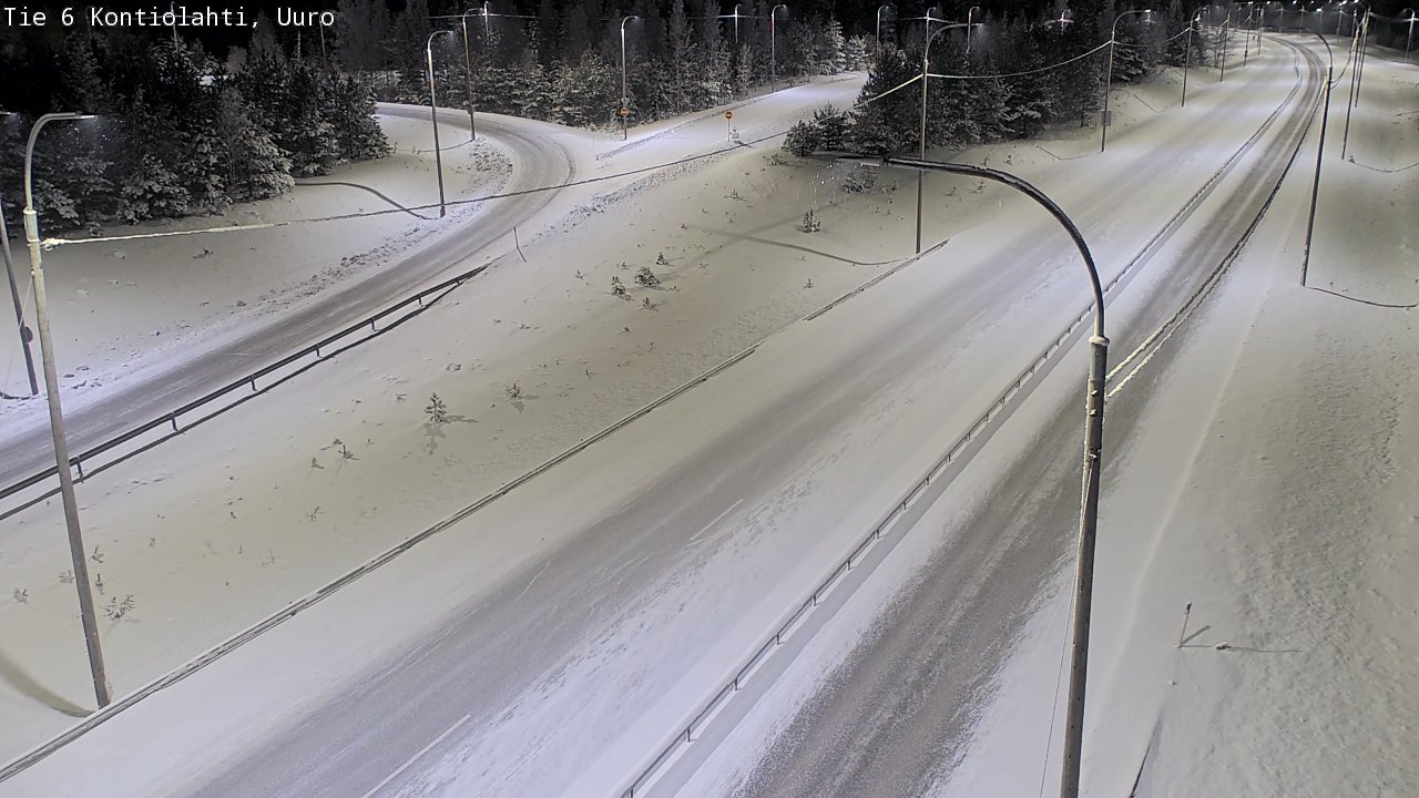 Weather Camera Image Road 6 Kontiolahti, Uuro, Kontiolahti, Pohjois-Karjala