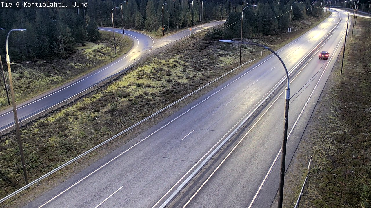 Weather Camera Image Road 6 Kontiolahti, Uuro, Kontiolahti, Pohjois-Karjala