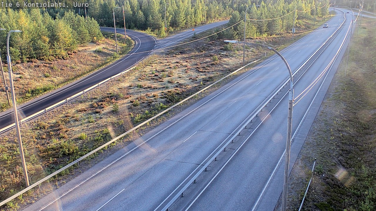 Weather Camera Image Road 6 Kontiolahti, Uuro, Kontiolahti, Pohjois-Karjala