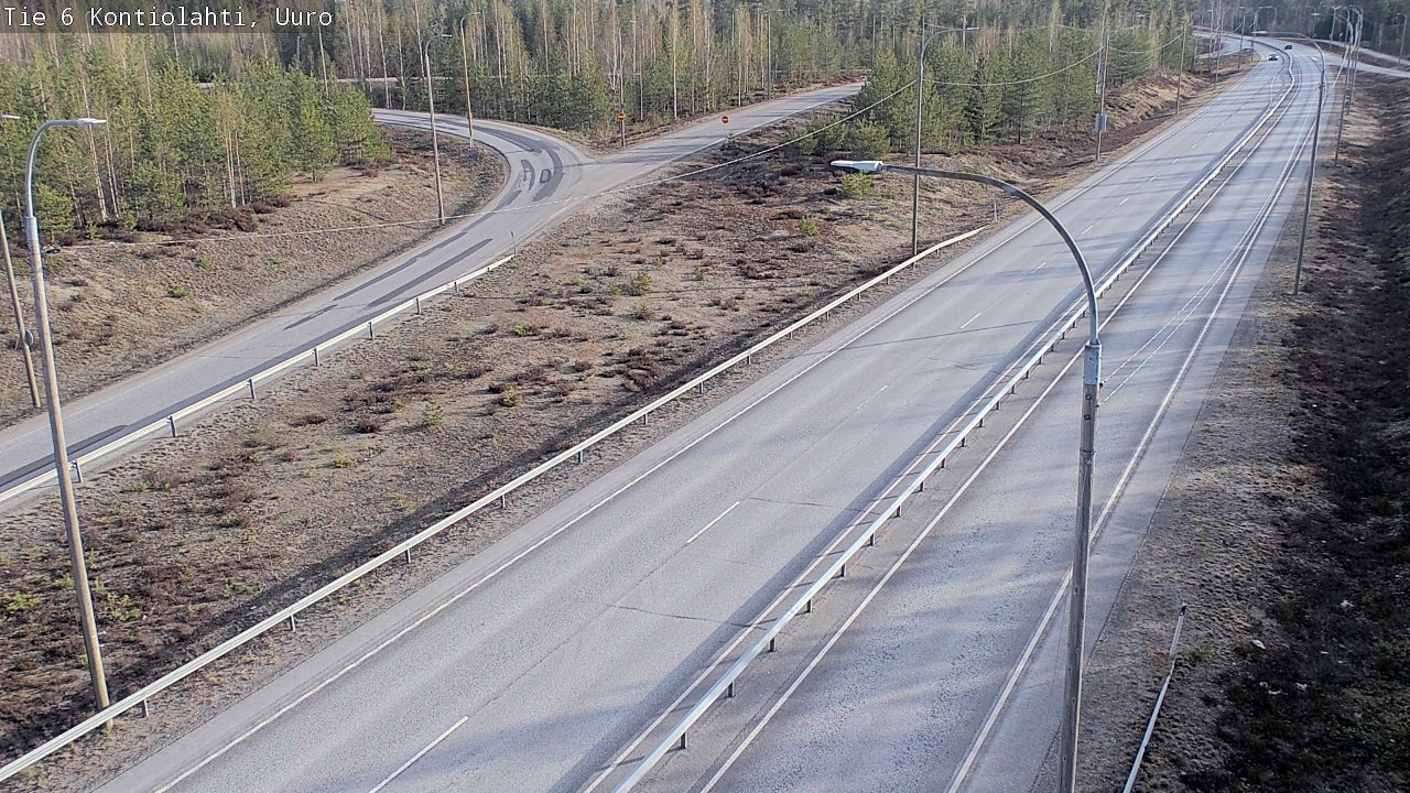Weather Camera Image Väg 6 Kontiolax, Uuro, Kontiolahti, Pohjois-Karjala