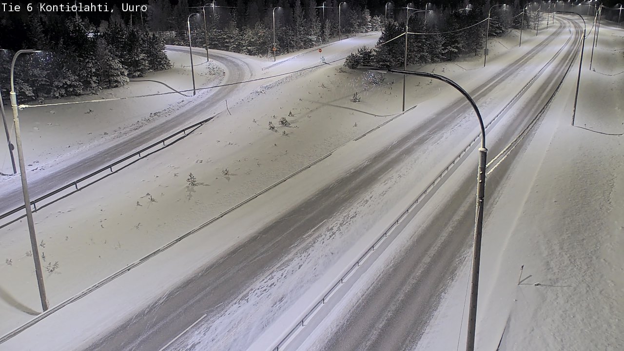 Weather Camera Image Road 6 Kontiolahti, Uuro, Kontiolahti, Pohjois-Karjala