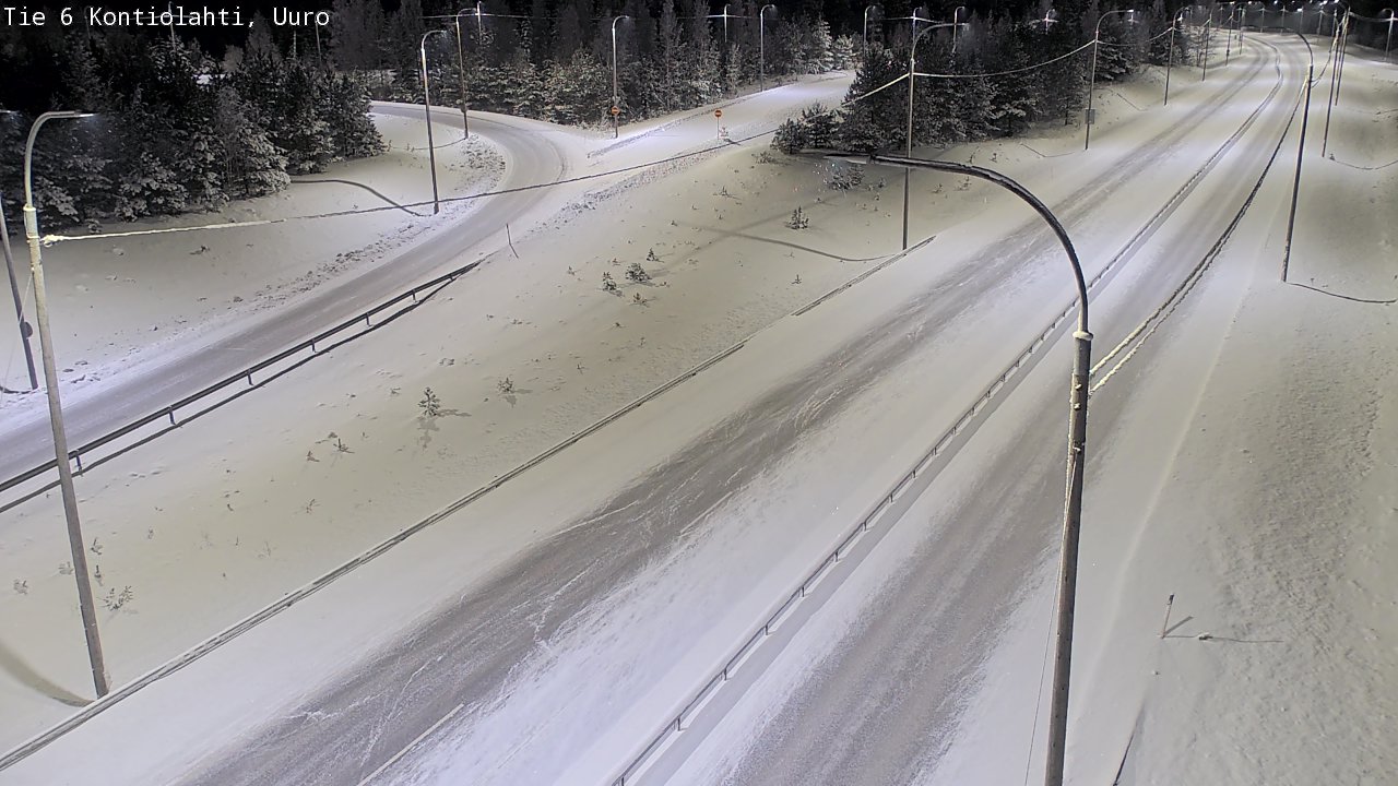 Weather Camera Image Road 6 Kontiolahti, Uuro, Kontiolahti, Pohjois-Karjala