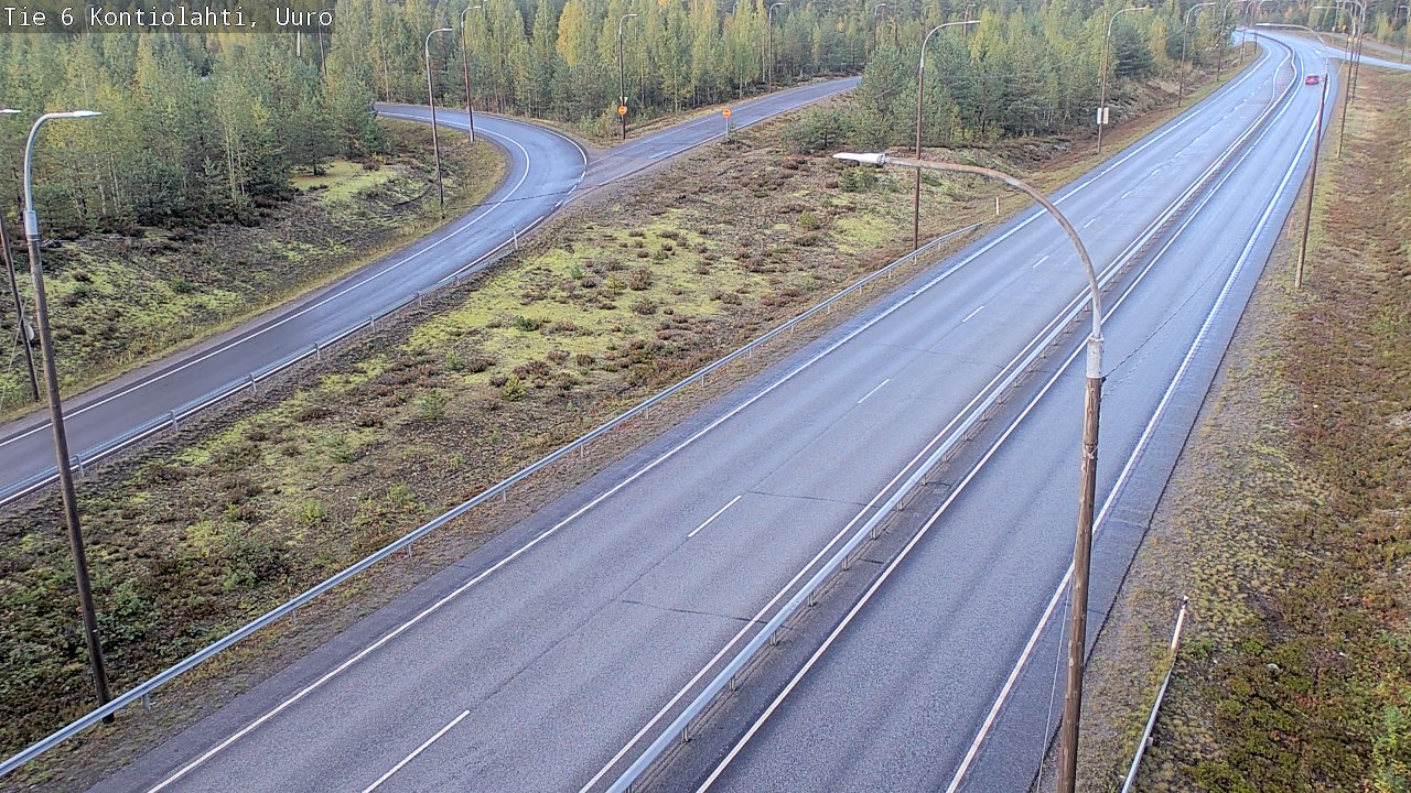 Weather Camera Image Road 6 Kontiolahti, Uuro, Kontiolahti, Pohjois-Karjala