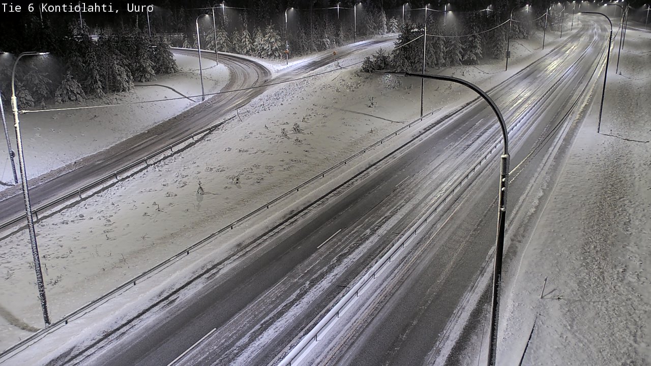 Weather Camera Image Väg 6 Kontiolax, Uuro, Kontiolahti, Pohjois-Karjala