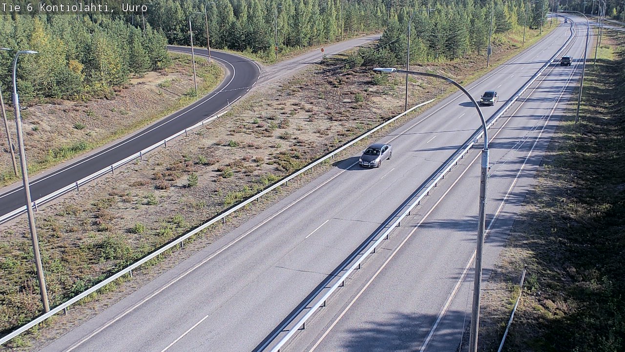Weather Camera Image Road 6 Kontiolahti, Uuro, Kontiolahti, Pohjois-Karjala