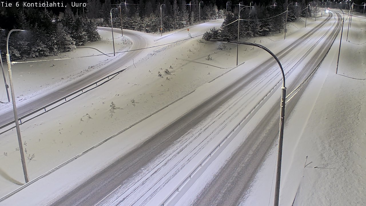 Weather Camera Image Road 6 Kontiolahti, Uuro, Kontiolahti, Pohjois-Karjala