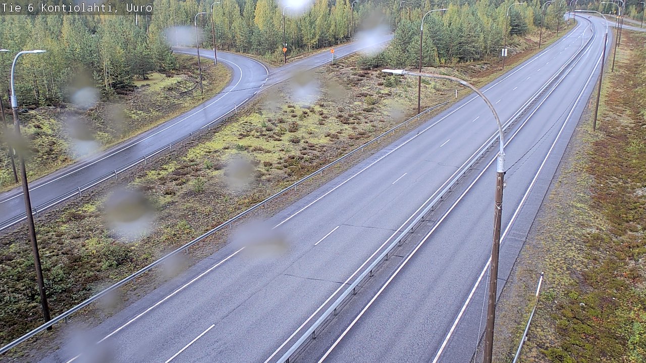 Weather Camera Image Road 6 Kontiolahti, Uuro, Kontiolahti, Pohjois-Karjala