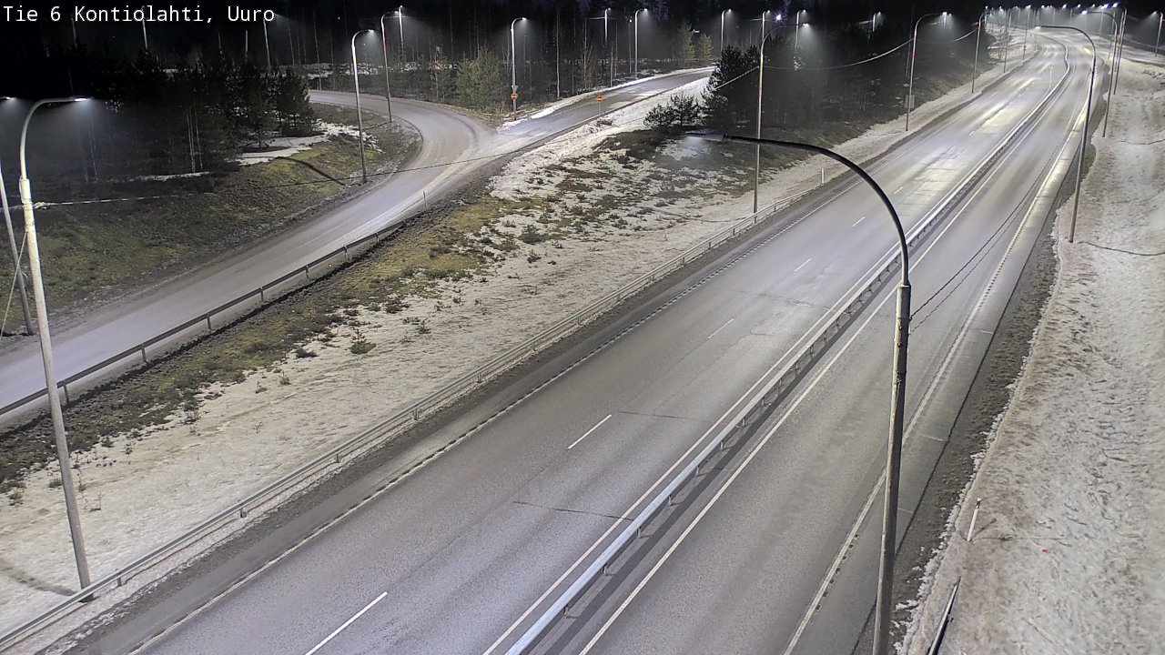 Weather Camera Image Väg 6 Kontiolax, Uuro, Kontiolahti, Pohjois-Karjala