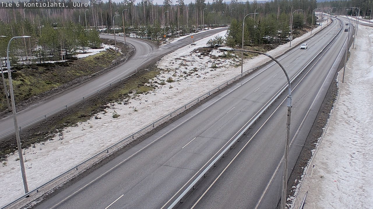Weather Camera Image Väg 6 Kontiolax, Uuro, Kontiolahti, Pohjois-Karjala