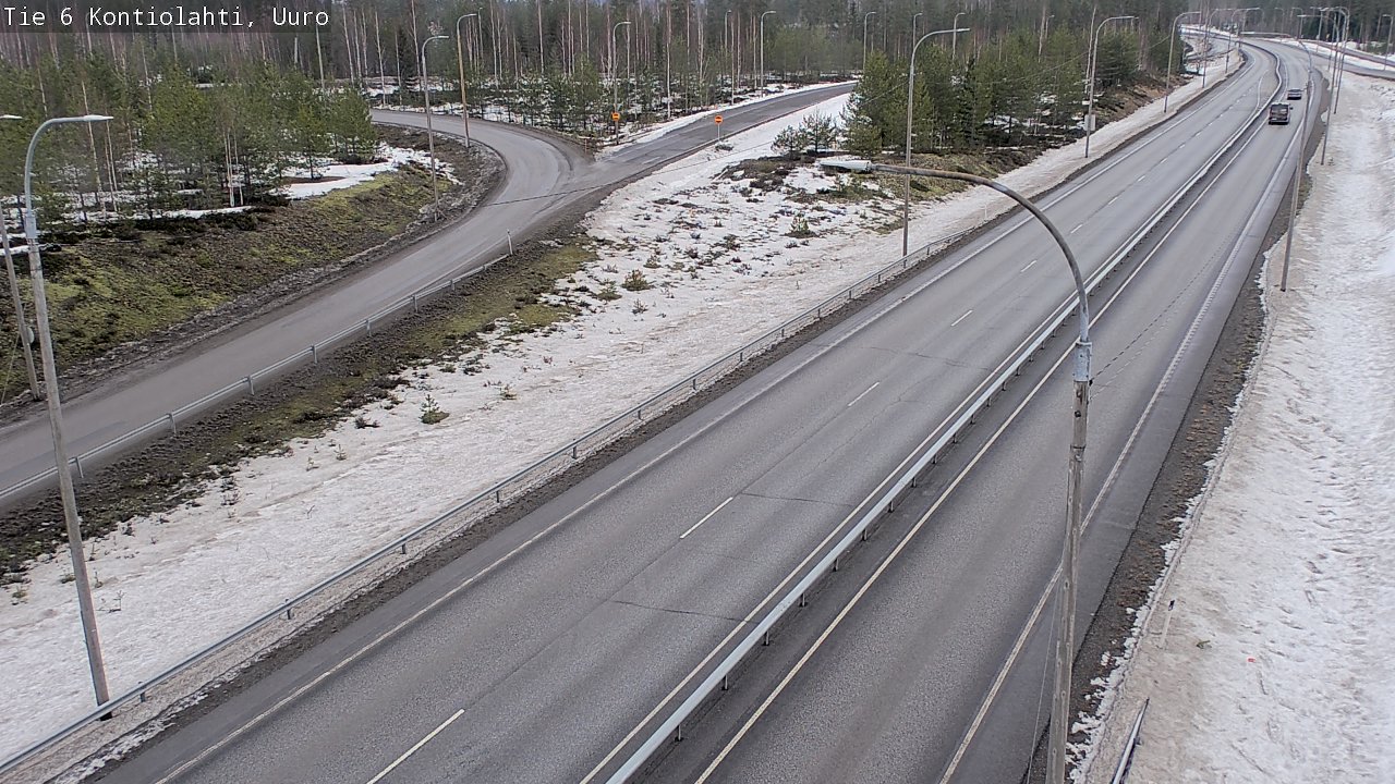 Weather Camera Image Väg 6 Kontiolax, Uuro, Kontiolahti, Pohjois-Karjala