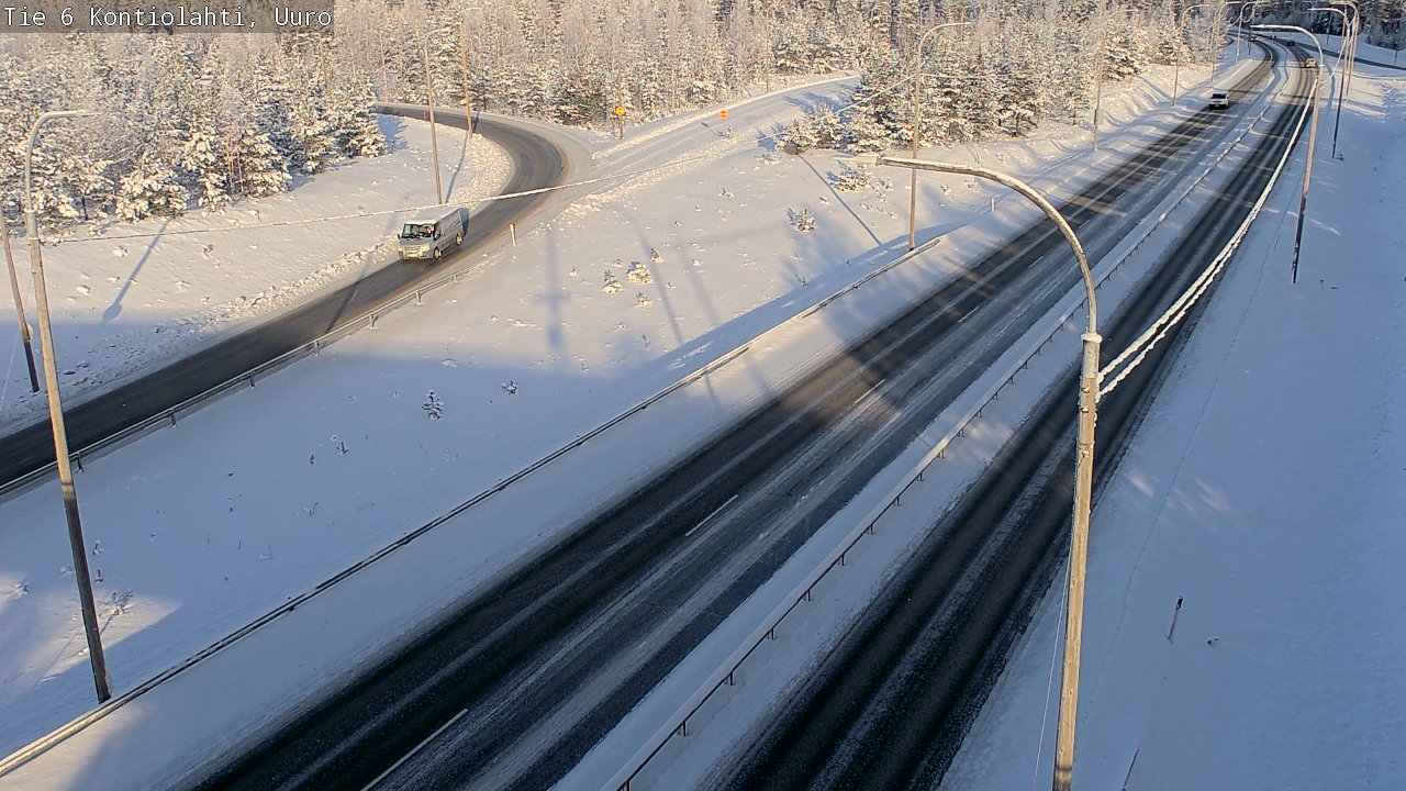 Weather Camera Image Road 6 Kontiolahti, Uuro, Kontiolahti, Pohjois-Karjala