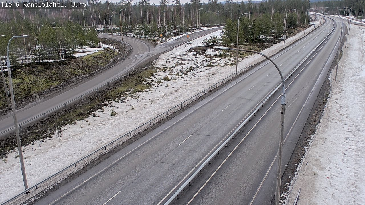 Weather Camera Image Väg 6 Kontiolax, Uuro, Kontiolahti, Pohjois-Karjala