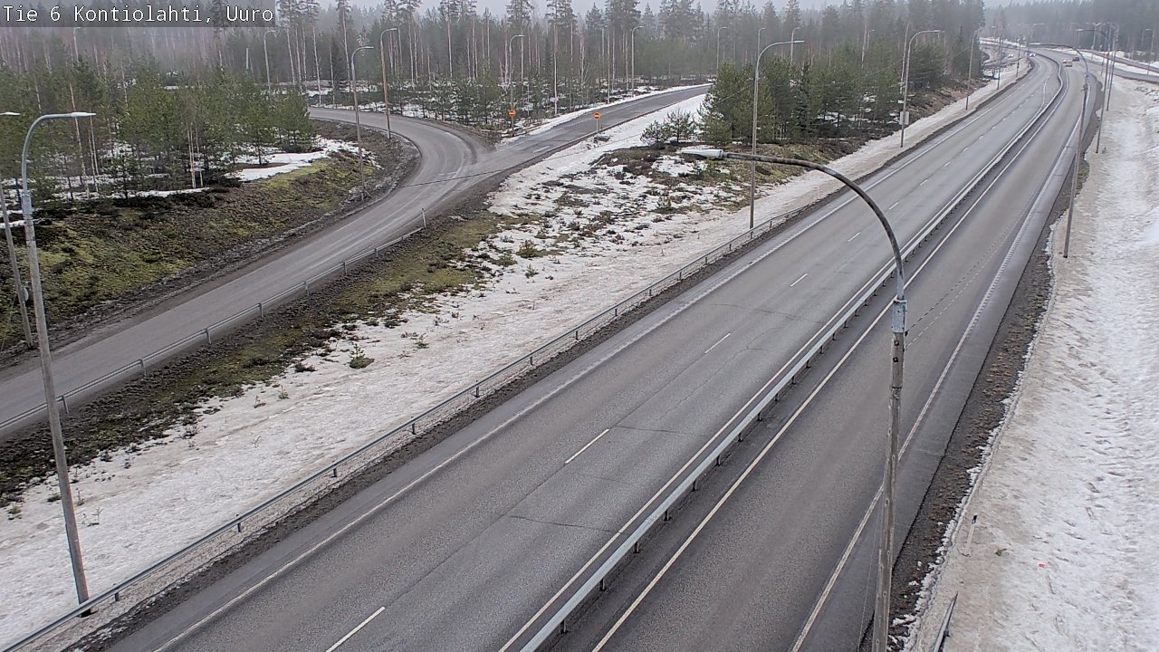 Weather Camera Image Väg 6 Kontiolax, Uuro, Kontiolahti, Pohjois-Karjala