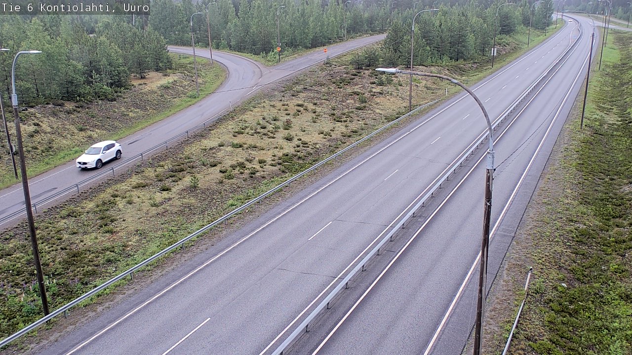 Weather Camera Image Road 6 Kontiolahti, Uuro, Kontiolahti, Pohjois-Karjala