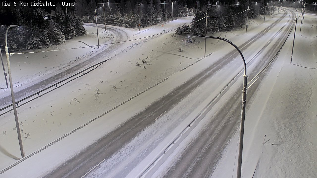 Weather Camera Image Road 6 Kontiolahti, Uuro, Kontiolahti, Pohjois-Karjala