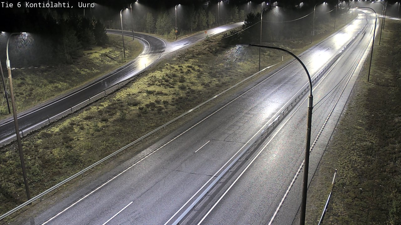 Weather Camera Image Road 6 Kontiolahti, Uuro, Kontiolahti, Pohjois-Karjala