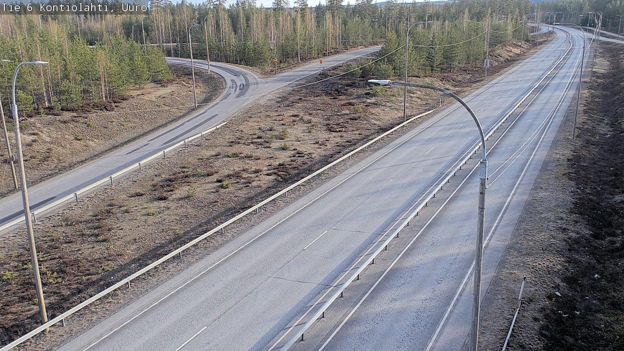 Weather Camera Image Väg 6 Kontiolax, Uuro, Kontiolahti, Pohjois-Karjala