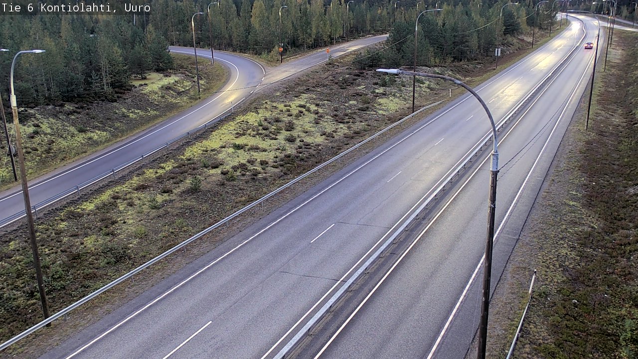 Weather Camera Image Road 6 Kontiolahti, Uuro, Kontiolahti, Pohjois-Karjala