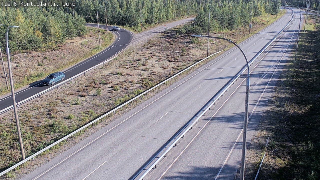 Weather Camera Image Road 6 Kontiolahti, Uuro, Kontiolahti, Pohjois-Karjala