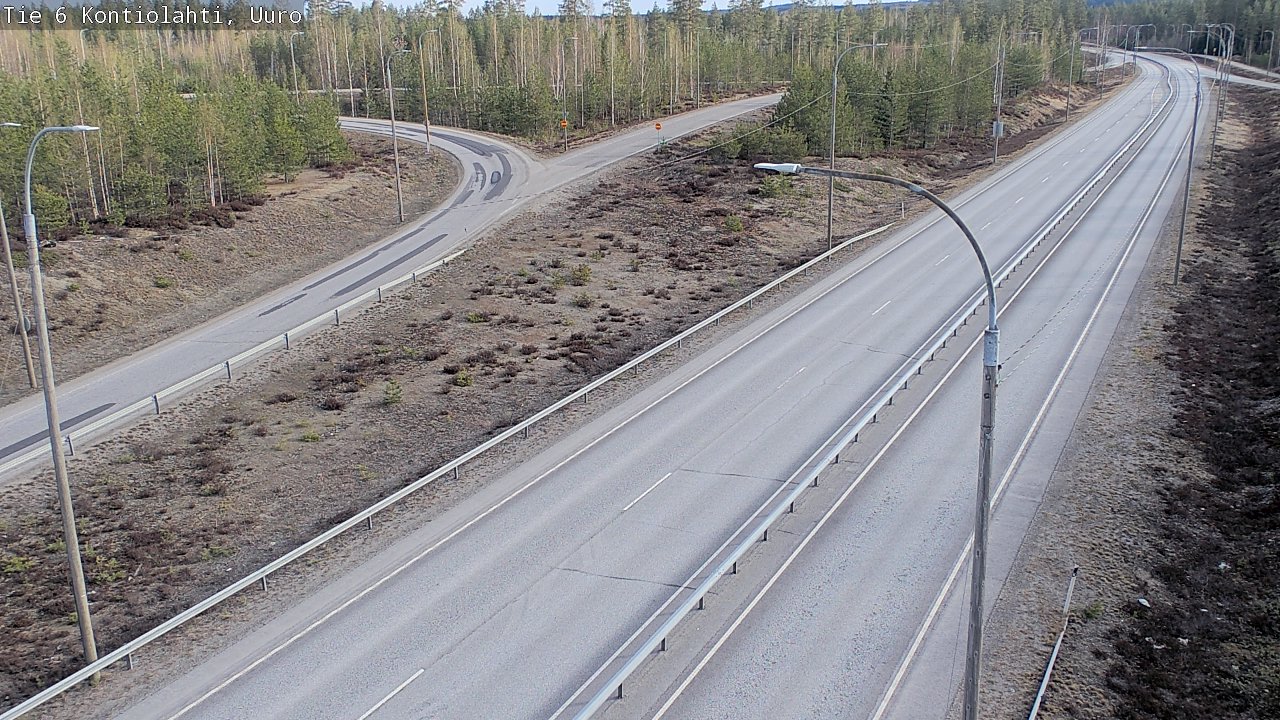 Weather Camera Image Väg 6 Kontiolax, Uuro, Kontiolahti, Pohjois-Karjala