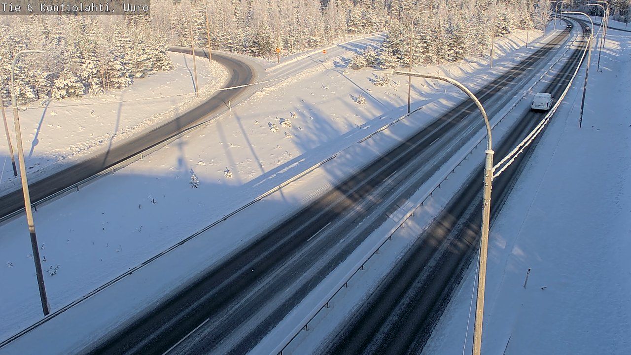 Weather Camera Image Road 6 Kontiolahti, Uuro, Kontiolahti, Pohjois-Karjala