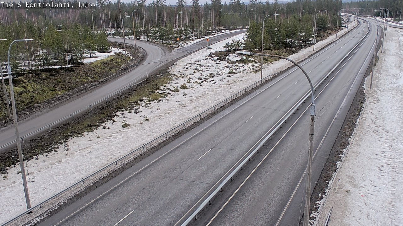 Weather Camera Image Väg 6 Kontiolax, Uuro, Kontiolahti, Pohjois-Karjala