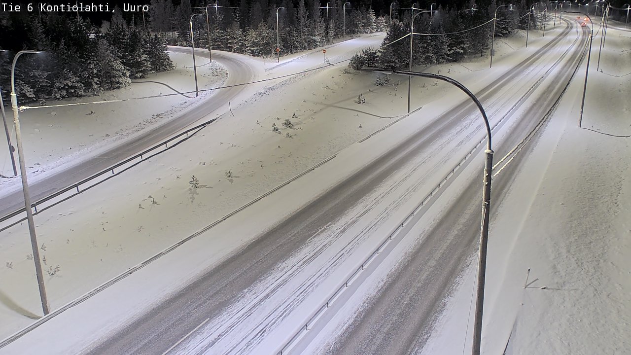 Weather Camera Image Road 6 Kontiolahti, Uuro, Kontiolahti, Pohjois-Karjala