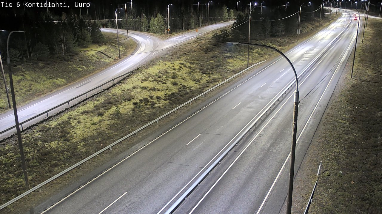 Weather Camera Image Väg 6 Kontiolax, Uuro, Kontiolahti, Pohjois-Karjala