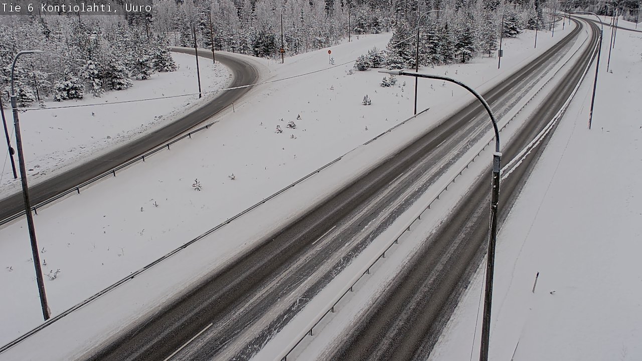 Weather Camera Image Road 6 Kontiolahti, Uuro, Kontiolahti, Pohjois-Karjala