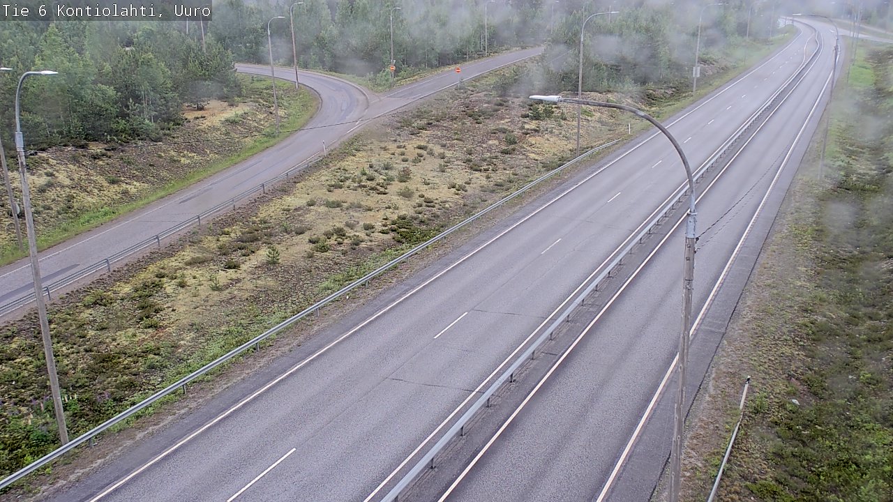 Kelikamerat Kuva Tie 6 Kontiolahti, Uuro, Kontiolahti, Pohjois-Karjala
