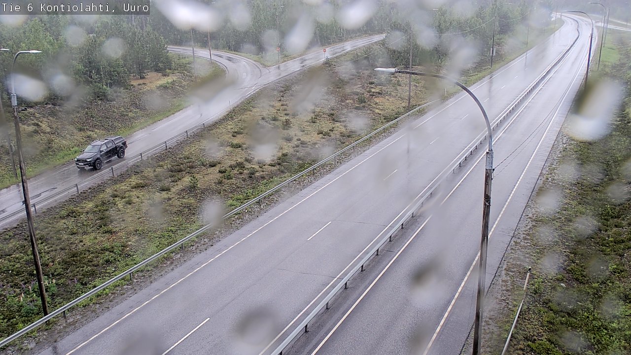 Weather Camera Image Road 6 Kontiolahti, Uuro, Kontiolahti, Pohjois-Karjala
