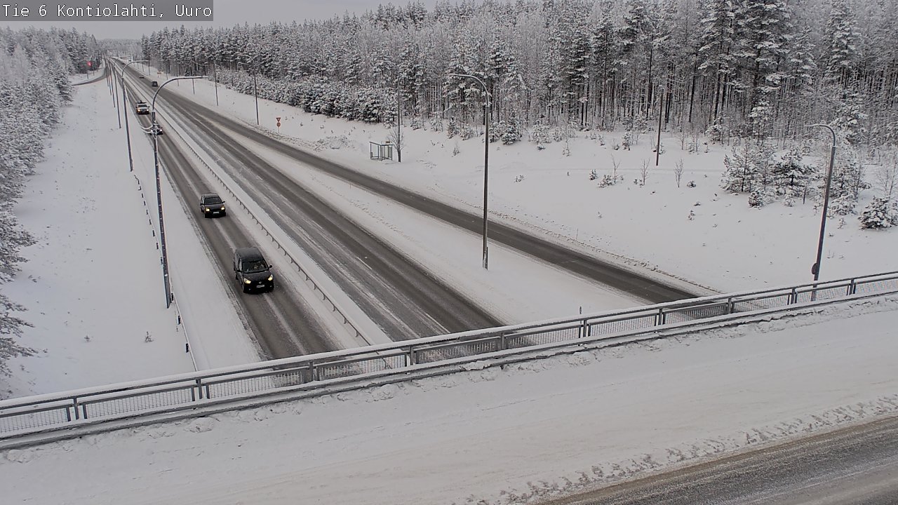 Weather Camera Image Road 6 Kontiolahti, Uuro, Kontiolahti, Pohjois-Karjala