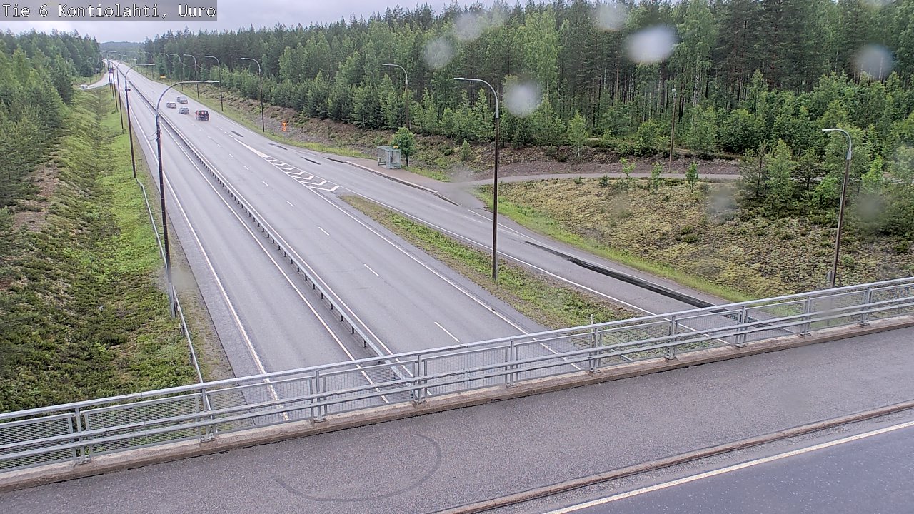 Weather Camera Image Road 6 Kontiolahti, Uuro, Kontiolahti, Pohjois-Karjala
