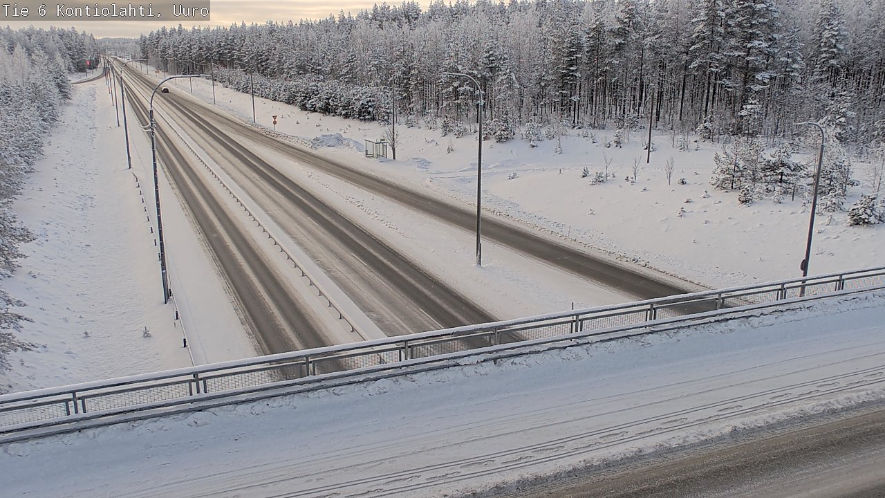 Weather Camera Image Väg 6 Kontiolax, Uuro, Kontiolahti, Pohjois-Karjala