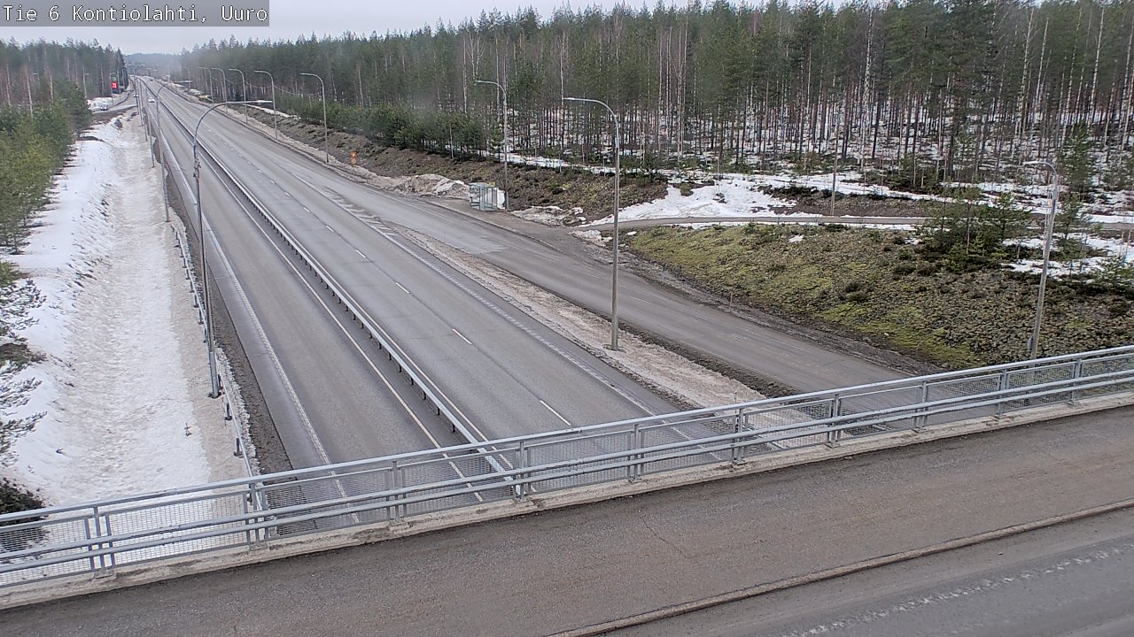 Weather Camera Image Väg 6 Kontiolax, Uuro, Kontiolahti, Pohjois-Karjala