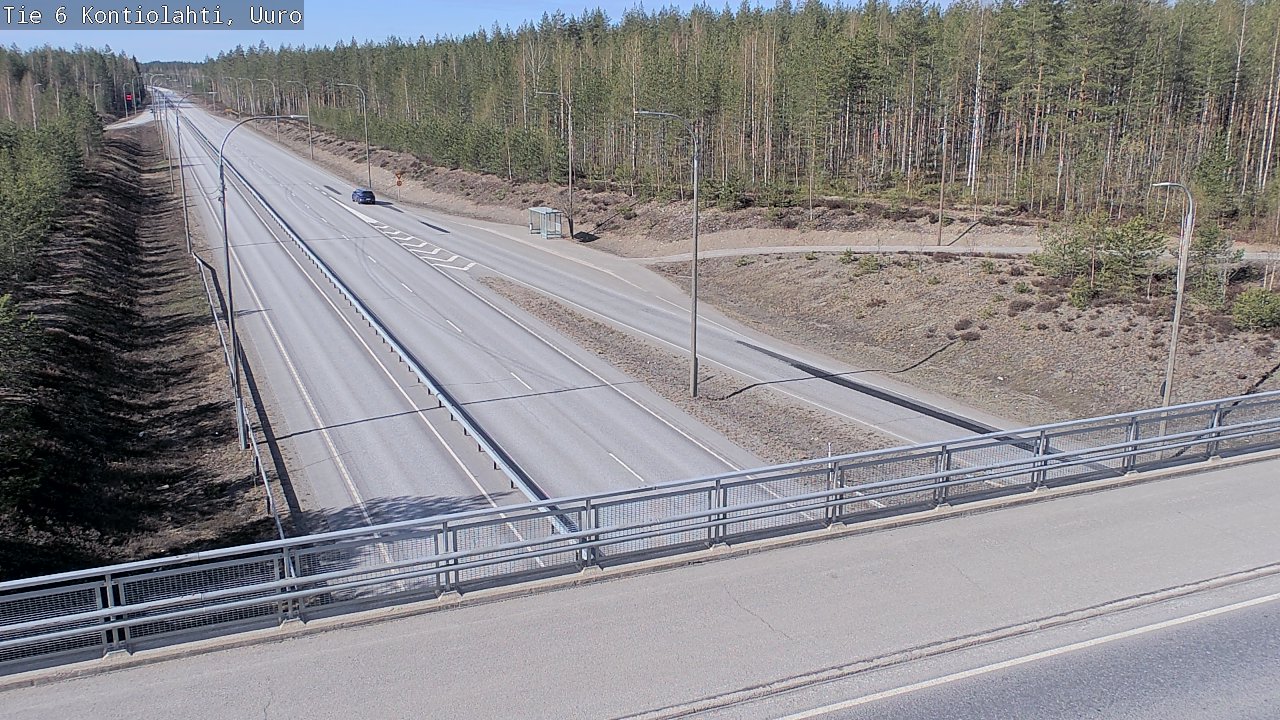 Weather Camera Image Road 6 Kontiolahti, Uuro, Kontiolahti, Pohjois-Karjala