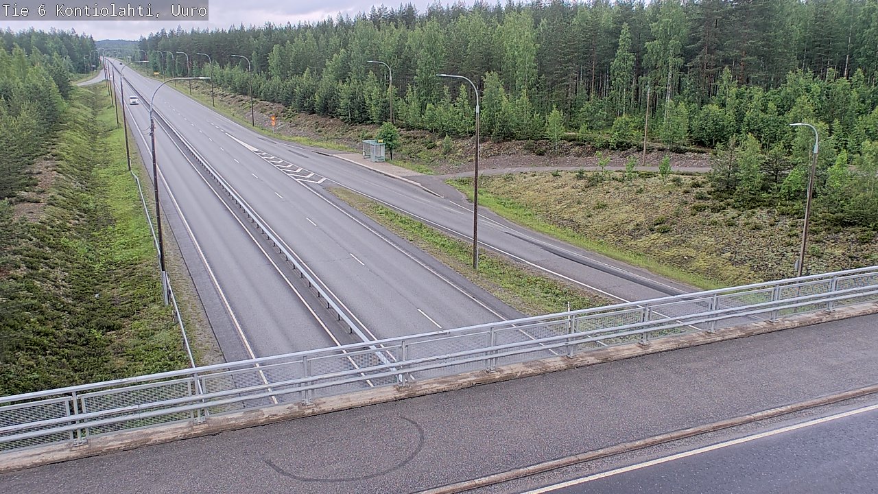 Weather Camera Image Väg 6 Kontiolax, Uuro, Kontiolahti, Pohjois-Karjala